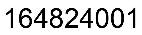 Número 164824001 imagen negro