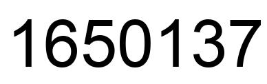 Number 1650137 black image