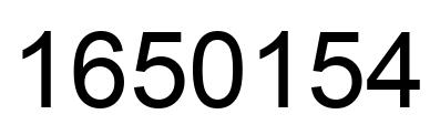 Número 1650154 imagen negro