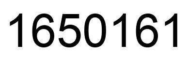 Número 1650161 imagen negro