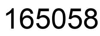 Número 165058 imagen negro