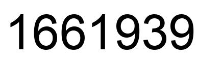 Número 1661939 imagen negro