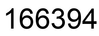 Número 166394 imagen negro