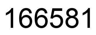 Número 166581 imagen negro