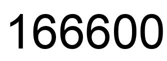 Número 166600 imagen negro