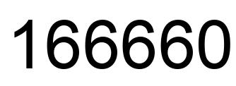 Número 166660 imagen negro