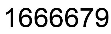 Número 1666679 imagen negro