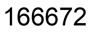 Número 166672 imagen negro