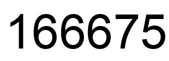 Número 166675 imagen negro