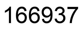 Number 166937 black image