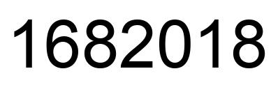 Number 1682018 black image