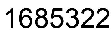 Número 1685322 imagen negro