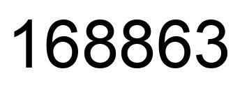 Número 168863 imagen negro