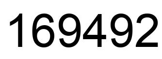 Número 169492 imagen negro