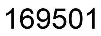 Número 169501 imagen negro