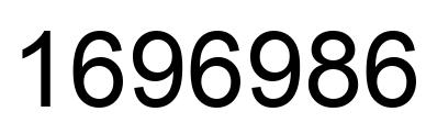 Number 1696986 black image