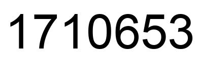 Number 1710653 black image