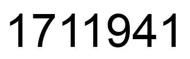 Número 1711941 imagen negro