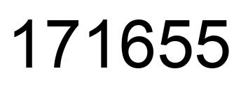 Number 171655 black image