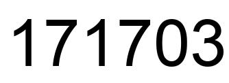 Número 171703 imagen negro