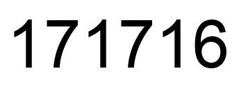 Número 171716 imagen negro
