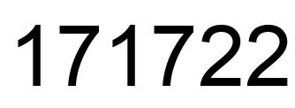 Número 171722 imagen negro