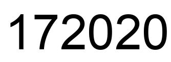 Número 172020 imagen negro