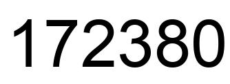 Número 172380 imagen negro