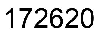 Número 172620 imagen negro