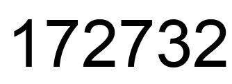 Número 172732 imagen negro