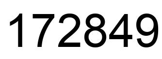 Número 172849 imagen negro