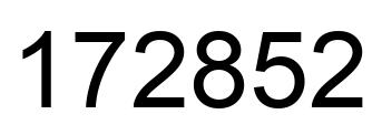 Número 172852 imagen negro