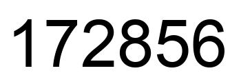 Número 172856 imagen negro