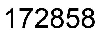 Número 172858 imagen negro