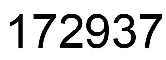 Número 172937 imagen negro