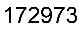 Número 172973 imagen negro
