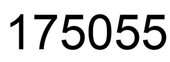 Number 175055 black image