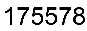 Number 175578 black image