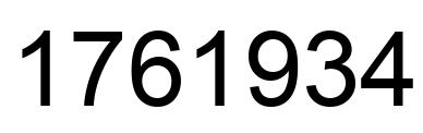 Número 1761934 imagen negro