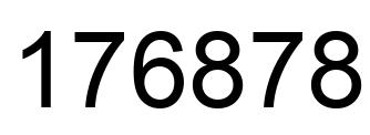 Número 176878 imagen negro