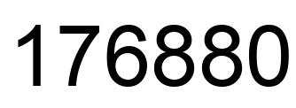 Número 176880 imagen negro