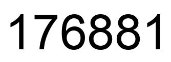 Número 176881 imagen negro