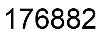 Número 176882 imagen negro