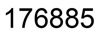 Número 176885 imagen negro