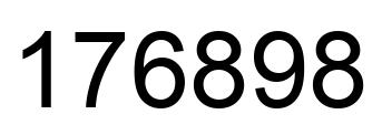 Número 176898 imagen negro