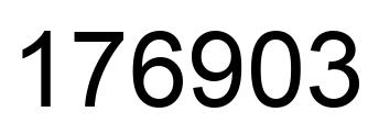 Número 176903 imagen negro
