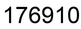 Número 176910 imagen negro