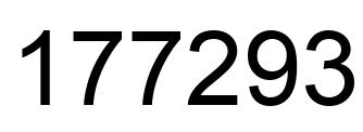 Número 177293 imagen negro