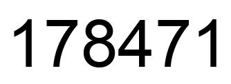 Número 178471 imagen negro