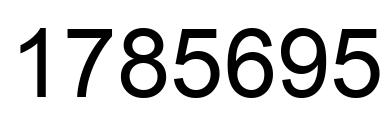 Número 1785695 imagen negro